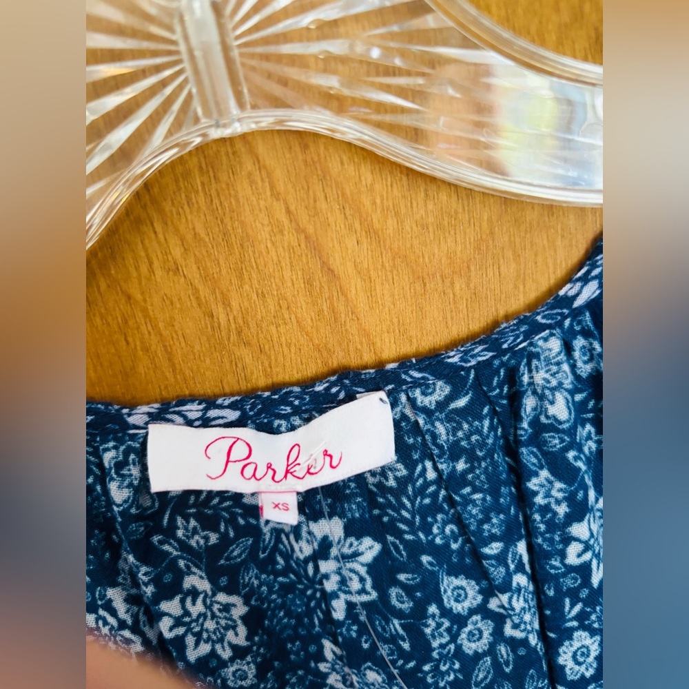 Parker Navy Floral Dress - Picture 2 of 3